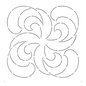 Quilt Stencil Wondrous Waves for precise cutting, marking and patchwork
