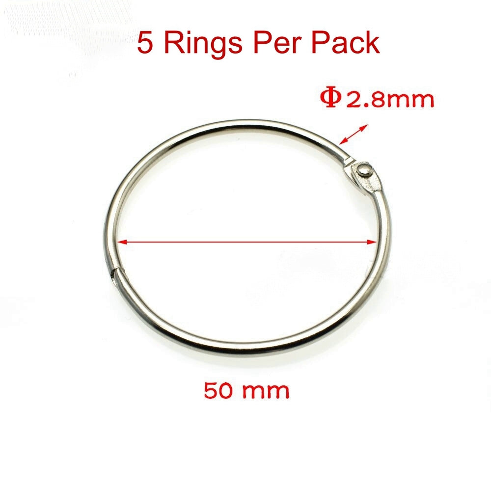 Ring Metal Hinged 50 mm for bag making and sewing projects