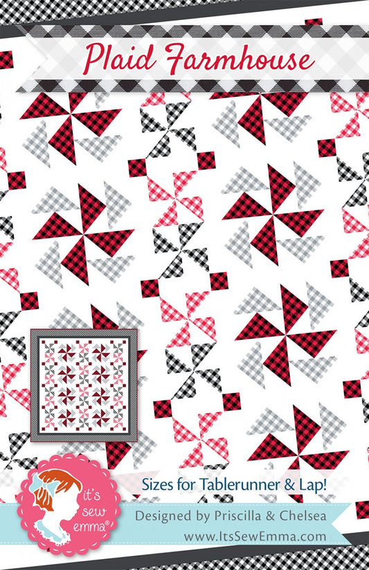 Plaid Farmhouse Quilt Pattern - It's Sew Emma , quilting and craft projects