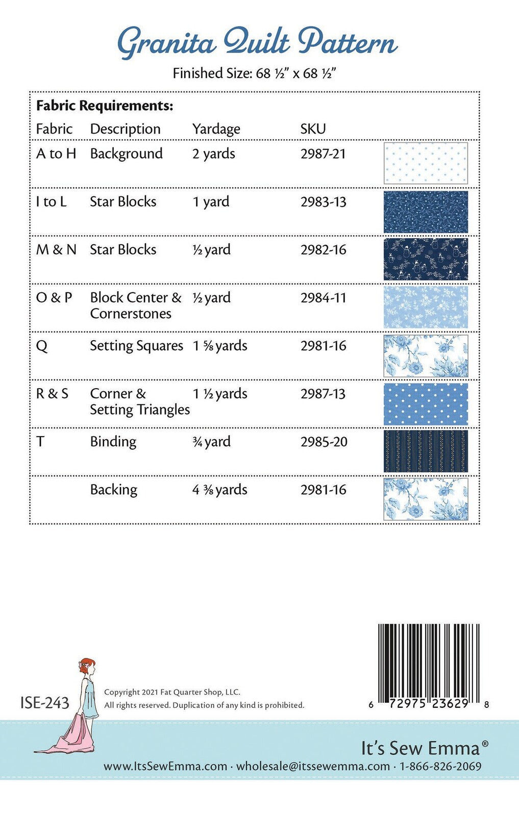 Granita Quilt Pattern - It's Sew Emma , quilting and craft projects