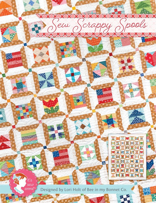 Sew Scrappy Spools Quilt Pattern , quilting and craft projects