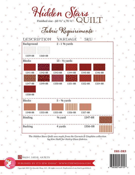 Hidden Stars Quilt Pattern , quilting and craft projects