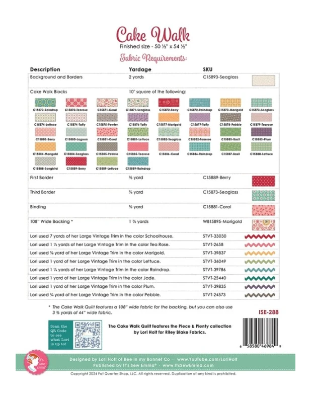 Cake Walk Quilt Pattern , quilting and craft projects