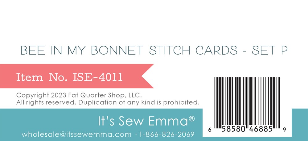 Lori Holt - Bee In My Bonnet Stitch Cards Set P sewing and quilting product