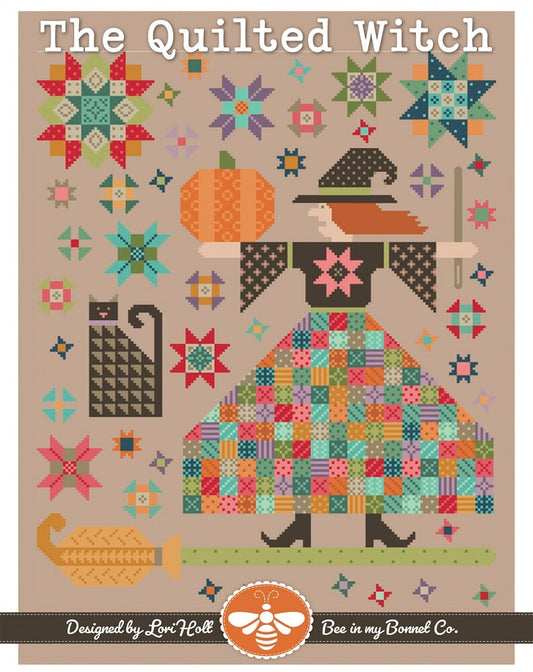 The Quilted Witch Cross Stitch Pattern , quilting and craft projects