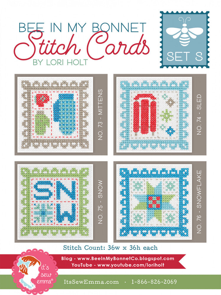 Lori Holt - Bee In My Bonnet Stitch Cards Set S sewing and quilting product