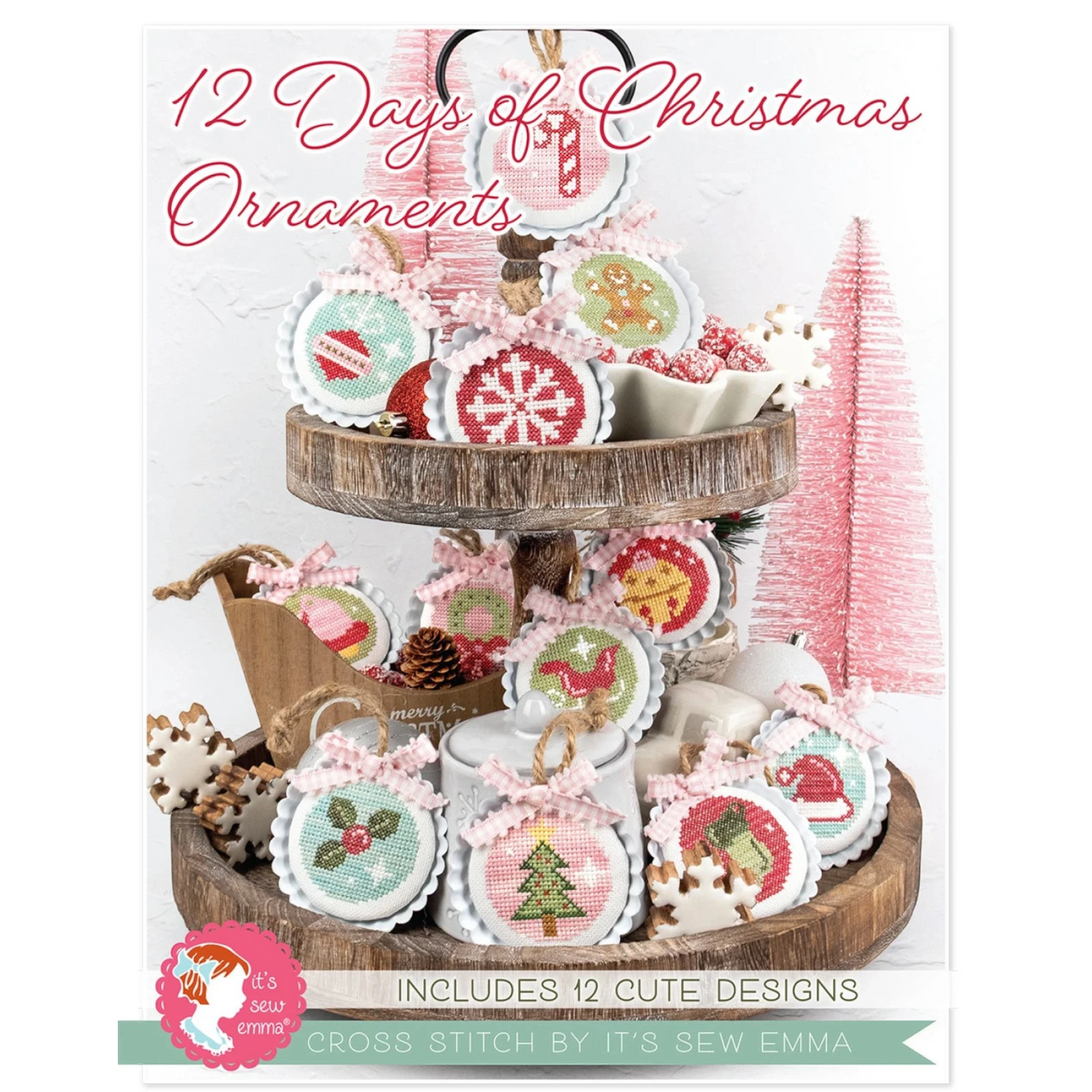 12 Days of Christmas Ornaments Cross Stitch Pattern