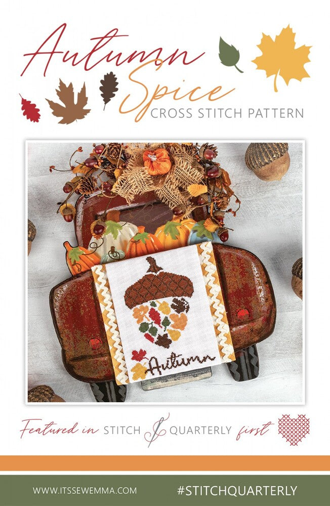 Autumn Spice Cross Stitch Pattern , quilting and craft projects