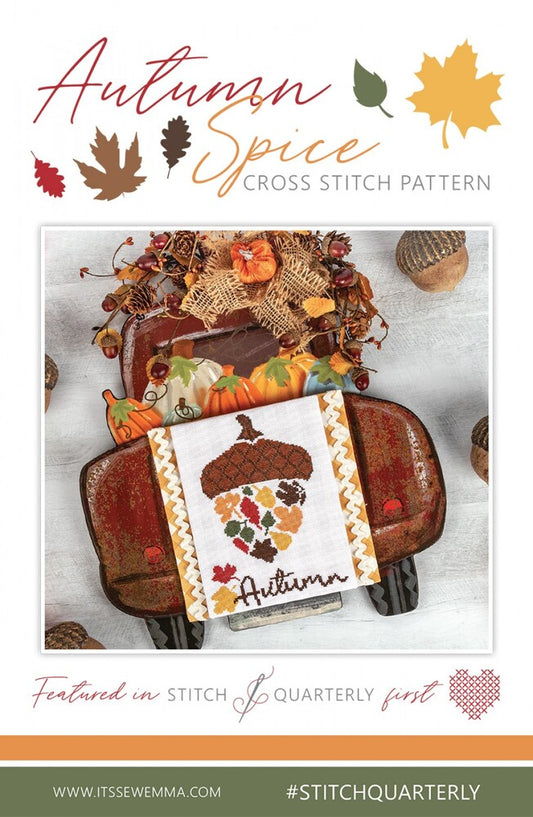 Autumn Spice Cross Stitch Pattern , quilting and craft projects