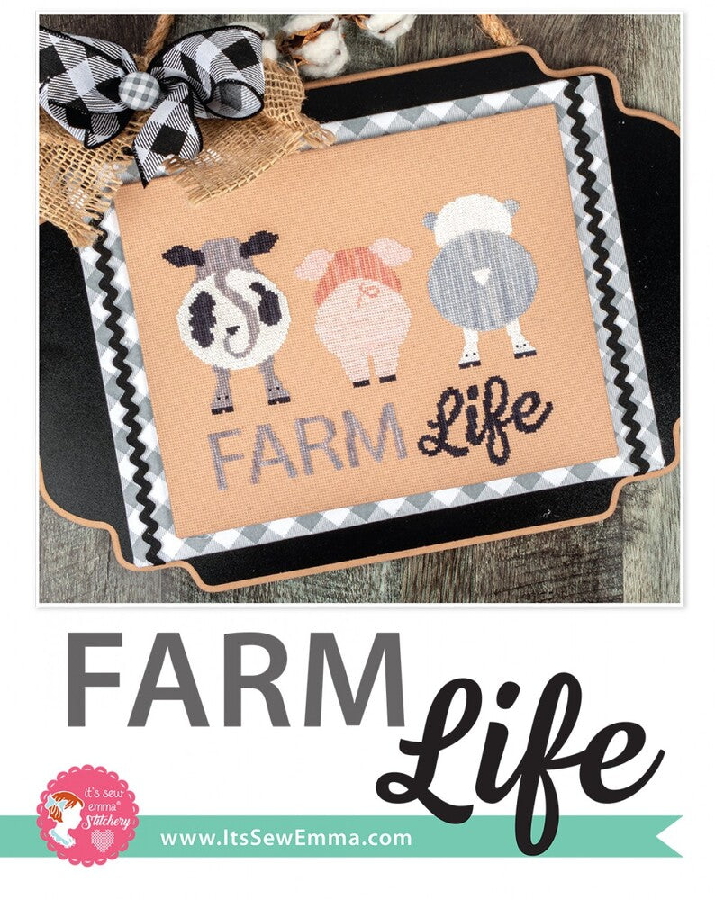 Farm Life Cross Stitch Pattern , quilting and craft projects