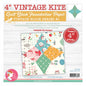 Foundation Paper - Vintage Kite Quilt Block 152 mm , pattern making and craft projects