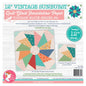 Foundation Paper - Vintage Sunbursts Quilt Block - 203 mm , pattern making and craft projects