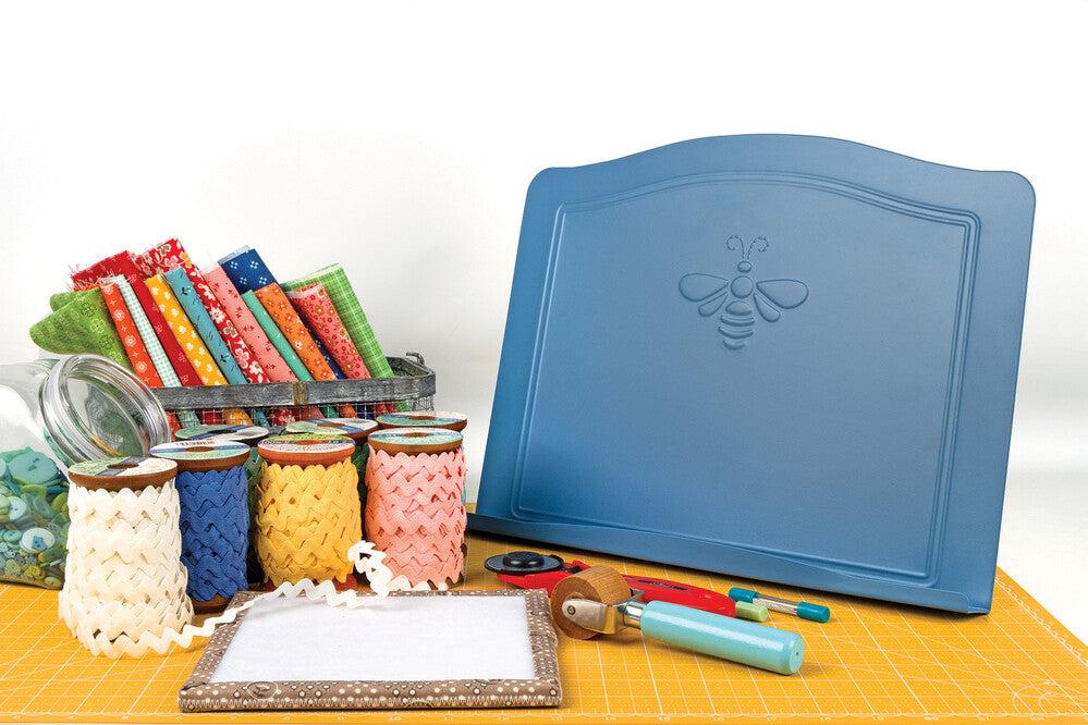 Denim Bee's Knees Book Stand by Lori Holt of Bee In My Bonnet Co , quilting and craft projects