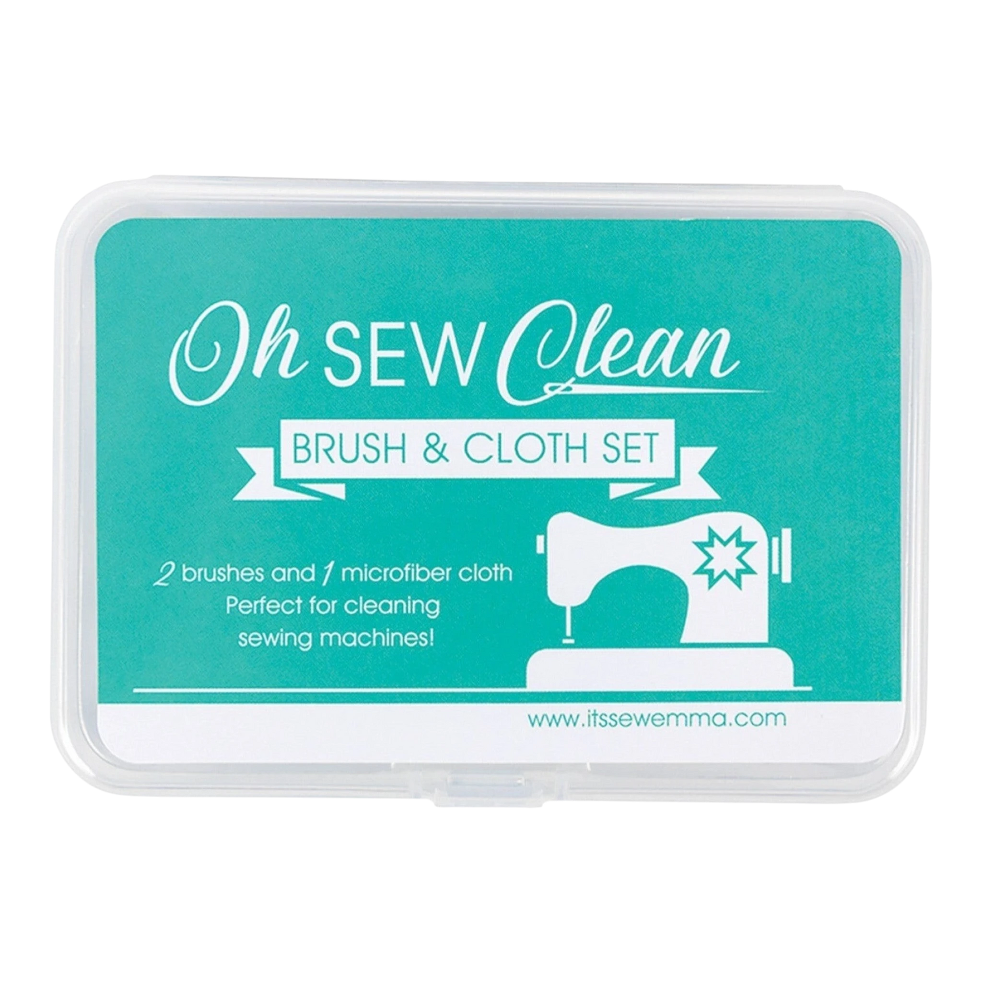 Oh Sew Clean Brush and Cloth Set MINT sewing and quilting product