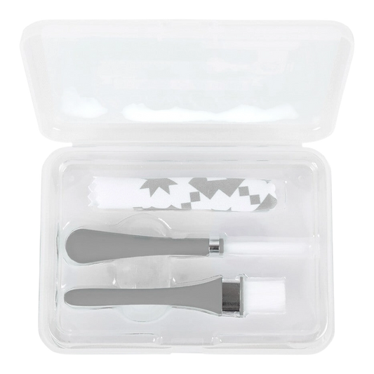 Oh Sew Clean Brush and Cloth Set Grey sewing and quilting product