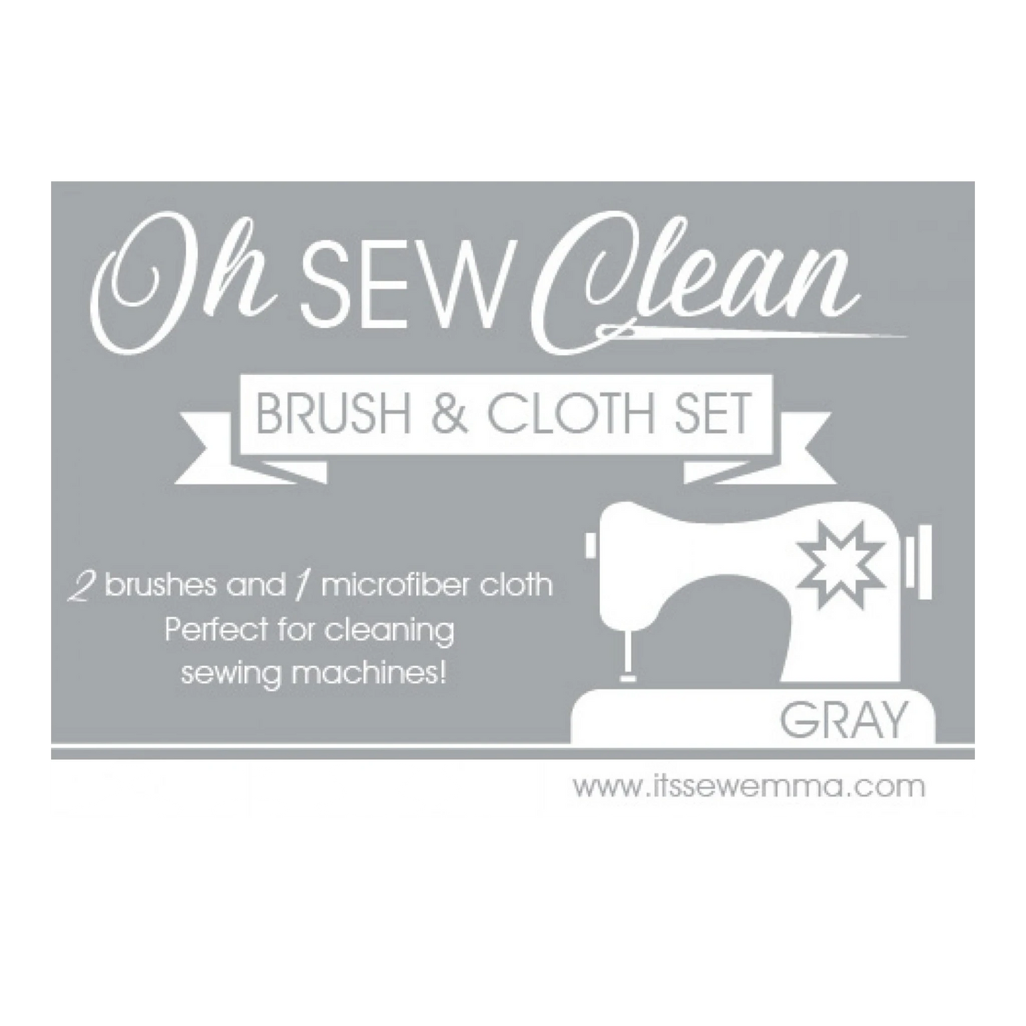 Oh Sew Clean Brush and Cloth Set MINT sewing and quilting product