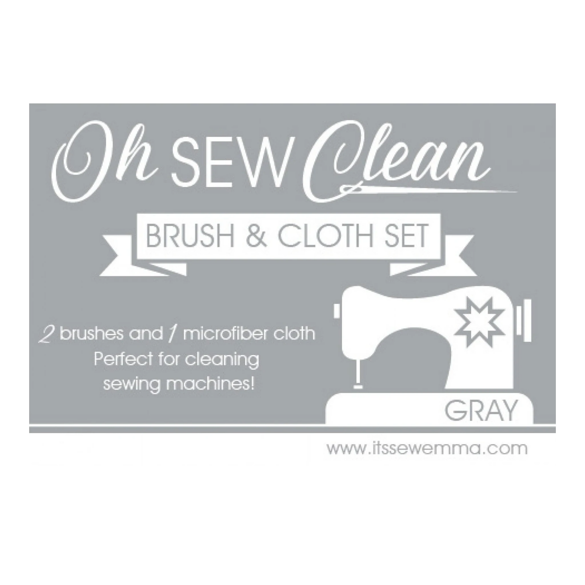 Oh Sew Clean Brush and Cloth Set MINT sewing and quilting product