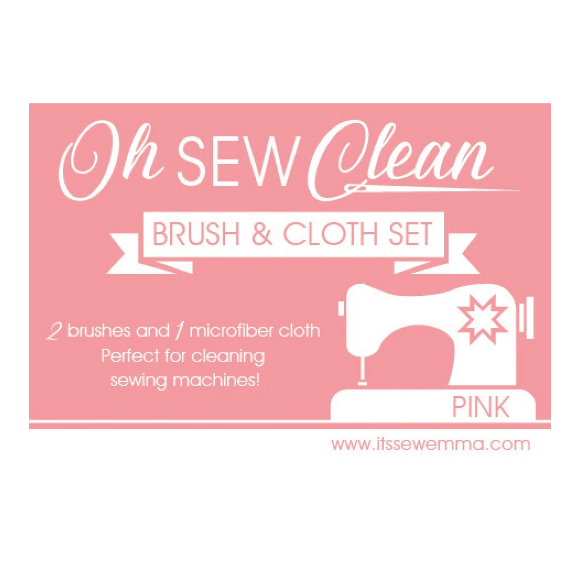Oh Sew Clean Brush and Cloth Set MINT sewing and quilting product