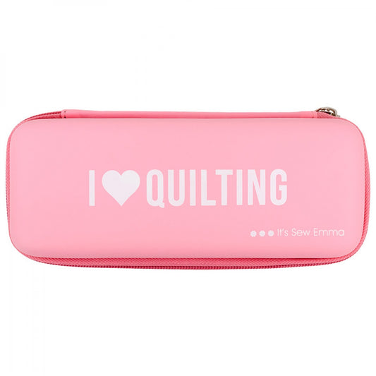 Pink Rotary Cutter Case , quilting and fabric cutting