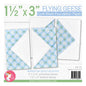 Foundation Paper - 51 mm x 102 mm Flying Geese Quilt Block Pad , pattern making and craft projects