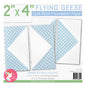 Foundation Paper - 51 mm x 102 mm Flying Geese Quilt Block Pad , pattern making and craft projects