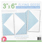 Foundation Paper - 76 mm x 152 mm Flying Geese Quilt Block Pad , pattern making and craft projects