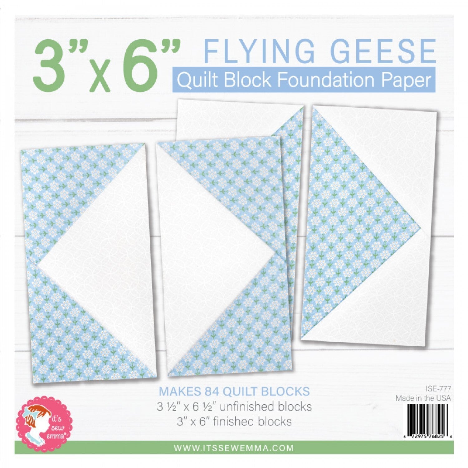 Foundation Paper - Flying Geese Quilt Block Pads