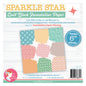 Foundation Paper - Sparkle Star Quilt Block 152 mm Pad , pattern making and craft projects