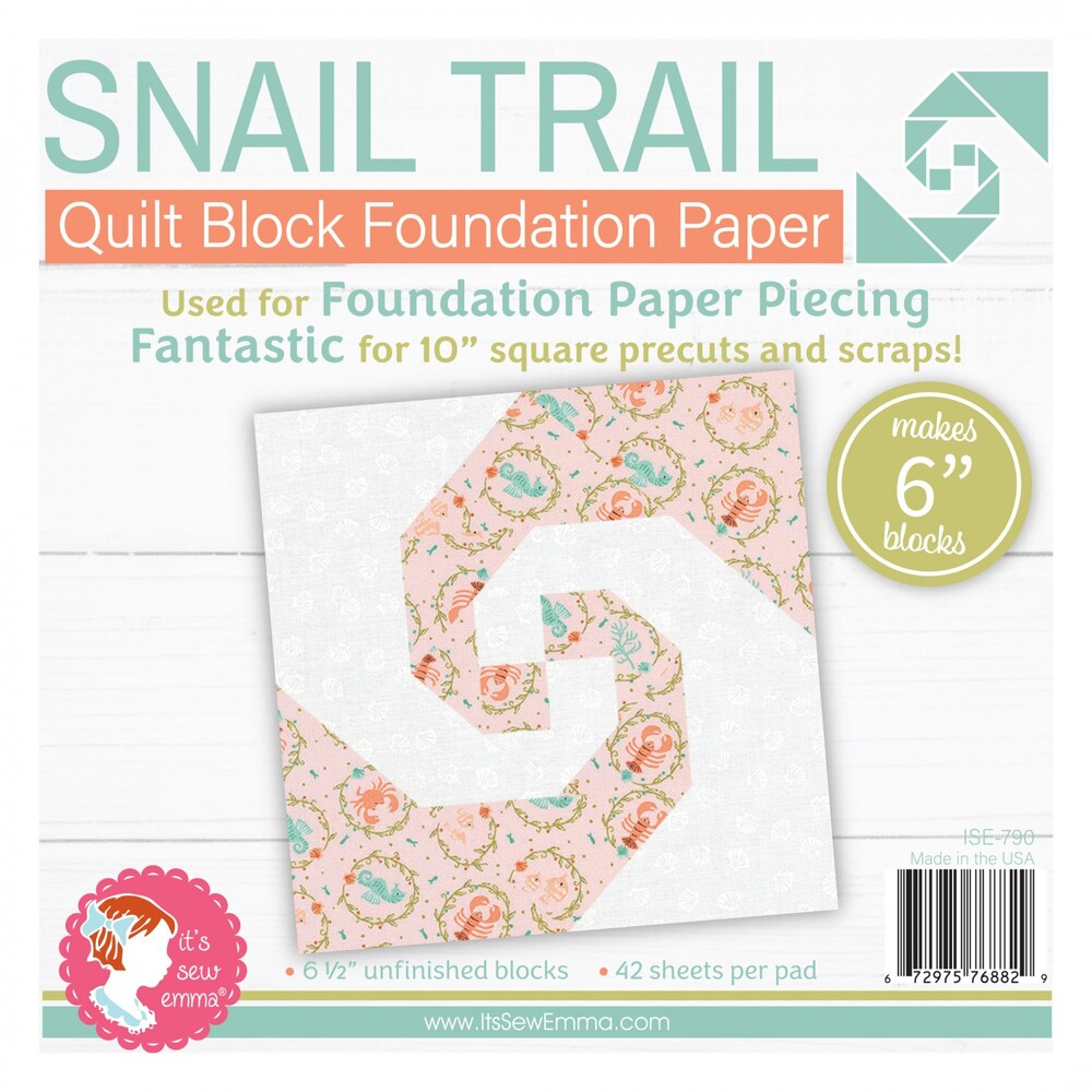 Foundation Paper Pad - Snail Trail 152 mm , pattern making and craft projects