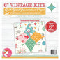 Foundation Paper - Vintage Kite Quilt Block 152 mm , pattern making and craft projects