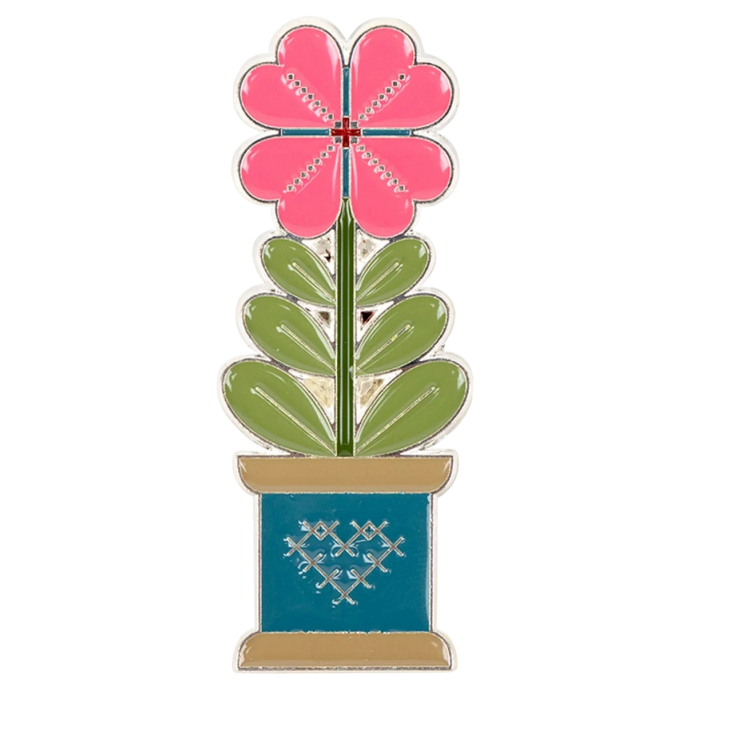 Quilty Flower Enamel Needle Minder