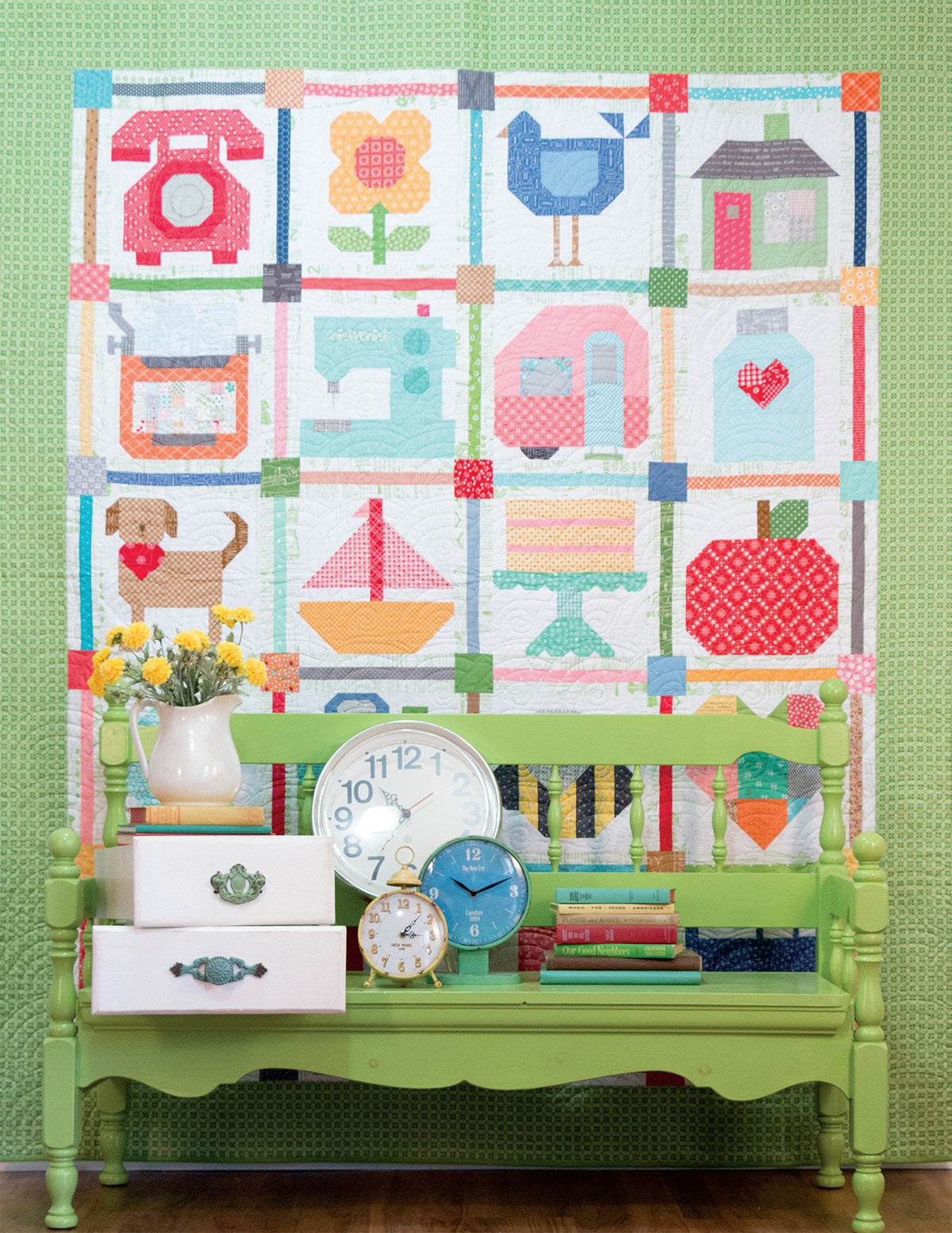 Spelling Bee by Lori Holt – picture block sampler project