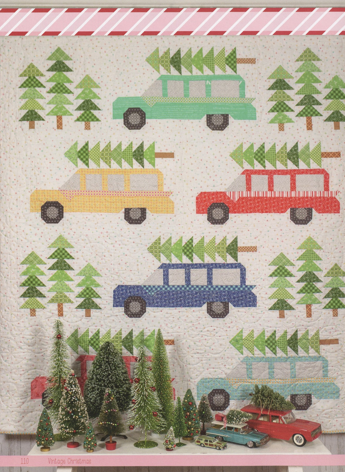 Vintage Christmas by Lori Holt – Christmas tree car quilt