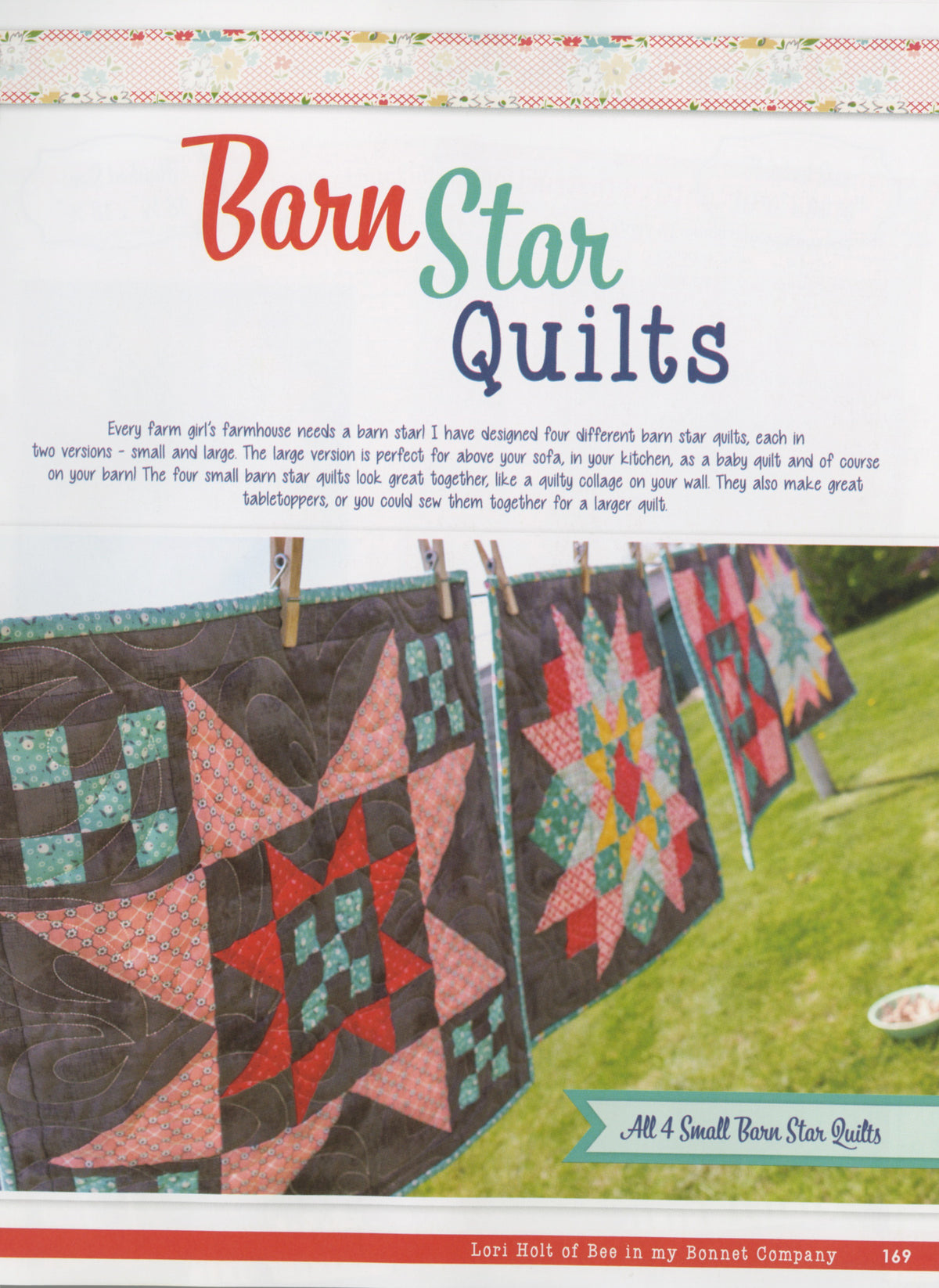 Farm Girl Vintage 2 by Lori Holt – Barn Star Quilts project preview