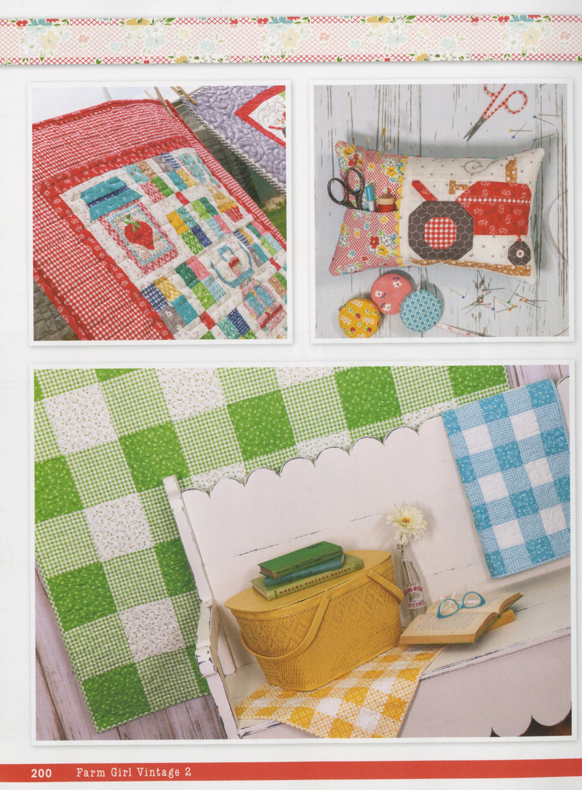 Farm Girl Vintage 2 by Lori Holt – small sewing projects and pincushion preview