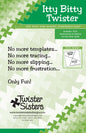 Itty Bitty Twister Pinwheel Template for precise cutting, marking and patchwork