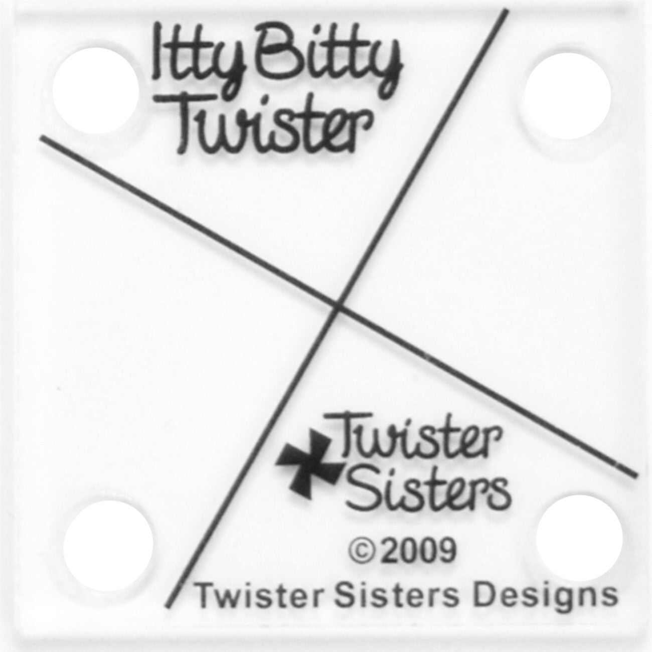 Itty Bitty Twister Pinwheel Template for precise cutting, marking and patchwork