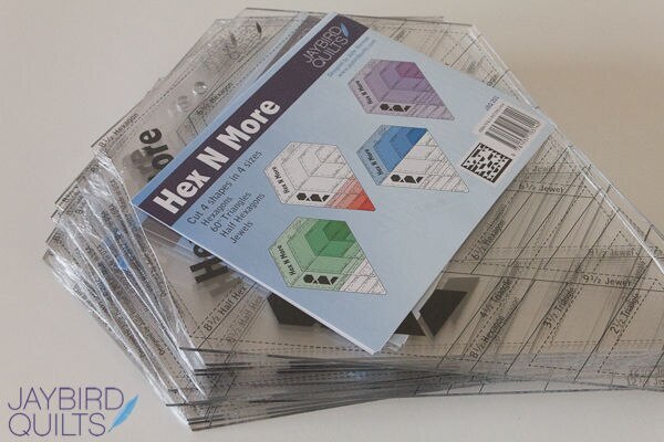 Jaybird Quilts Hex N More Ruler - JBQ201 for precise cutting, marking and patchwork