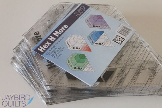 Jaybird Quilts Hex N More Ruler - JBQ201 for precise cutting, marking and patchwork