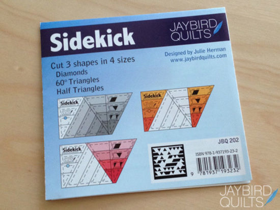 Jaybird Quilts Sidekick Ruler for precise cutting, marking and patchwork