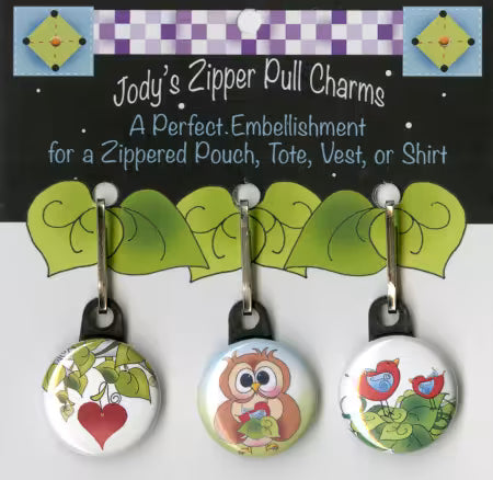 Love of Owls Zip Charm Set – Jody Houghton Designs