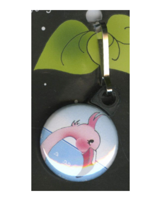 Zipper Charm - FLAMINGO