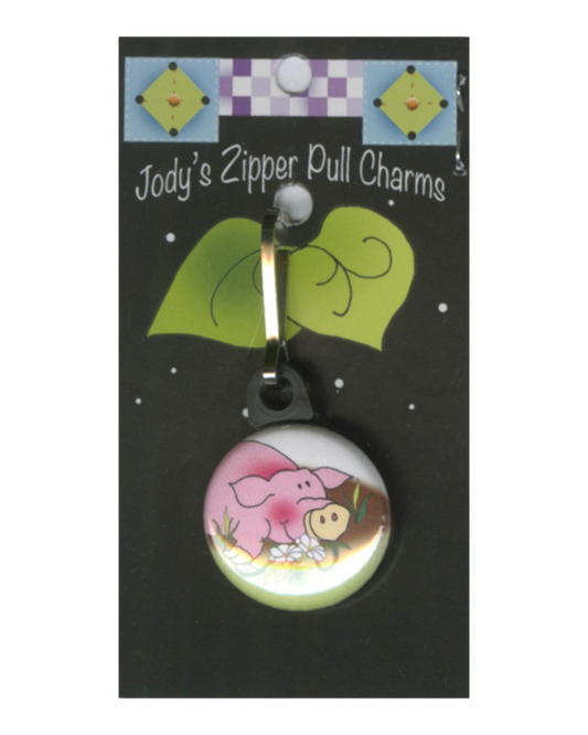Zipper Charm - PIGGY