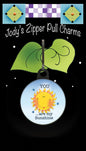 Zipper Charm - Sunshine for bag making and sewing projects