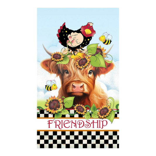 Highland Cow Friendship Magnet