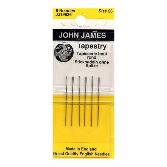 John James Tapestry Needles Size 26 , quilting and needlework