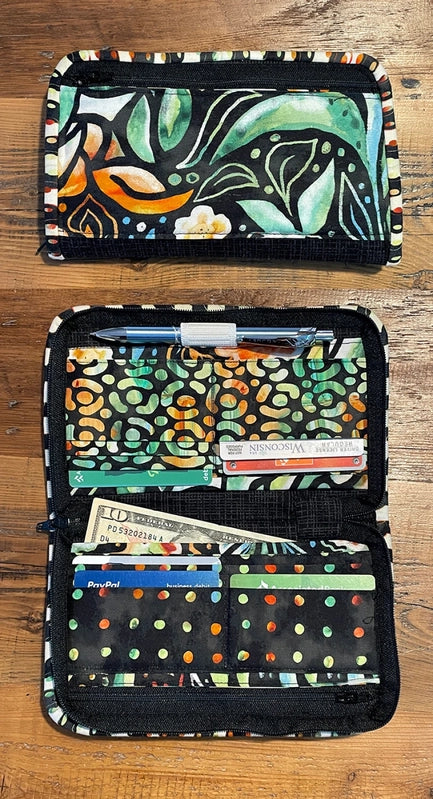 Easy Zip Wallet Pattern for bag making and sewing projects