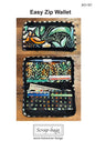 Easy Zip Wallet Pattern for bag making and sewing projects