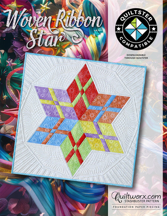 Woven Ribbon Star Pattern , quilting and craft projects