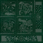 Sashiko Australia Japanese-Inspired Collection - 6 Designs GREEN , piecing and stitching